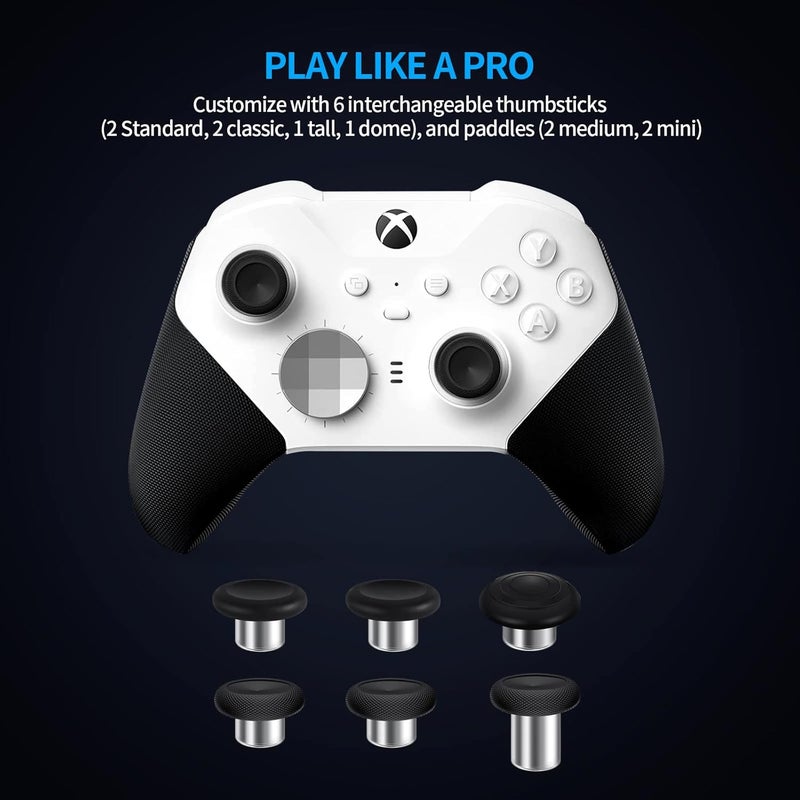 KOOWOD Accessories for Xbox Elite Controller Series 2-13 in 1 Replacement Paddles Thumbsticks Joystick Analog Sticks Parts Repair Kit Component Set with 2 D-Pads, 1 Tool - Image 3
